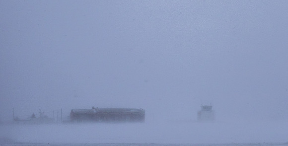 Airport Tower Blowing Snow